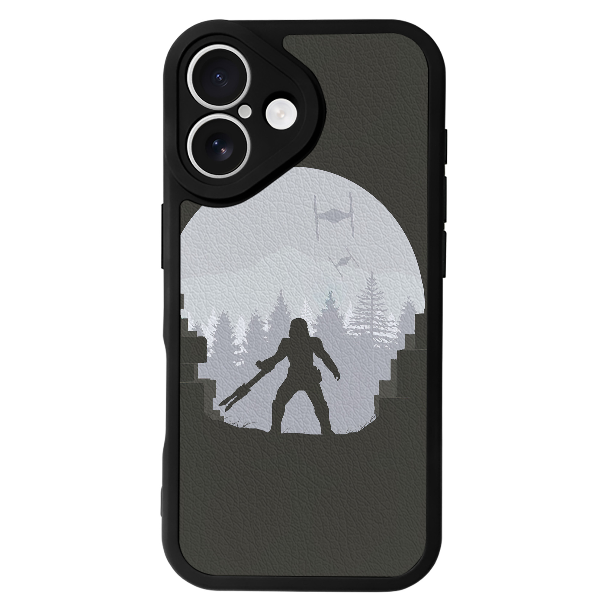 （画像用） スター・ウォーズ Star Wars 【iPhone 16シリーズ対応】シリコンスマホケース（レザー調） 材質：シリコン